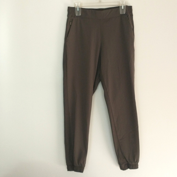 ATHLETA Textured Brooklyn Jogger Mountain Olive Size 10 - Picture 2 of 10